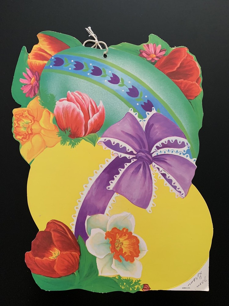 Vintage Double-Sided Easter Decoration by Eureka