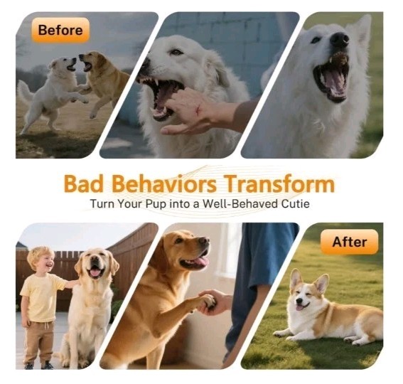 MALOK Anti Barking Devices - 30FT Effective Range, 3 Adjustable Modes, 2025...