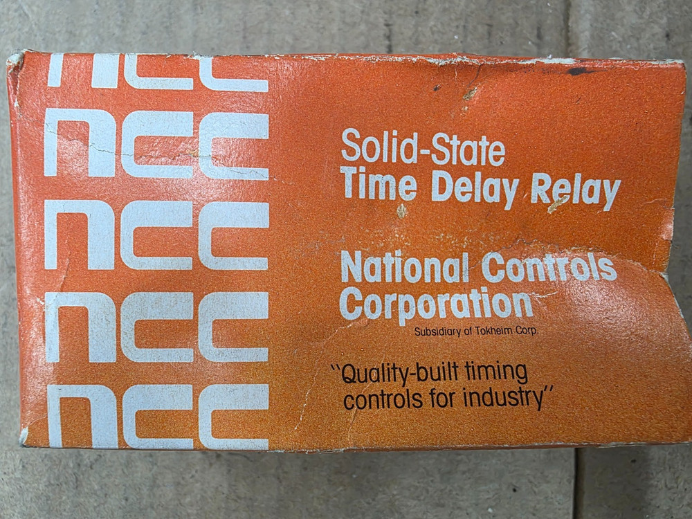 National Controls K1K-00005-662 Solid State Timer New Old Stock