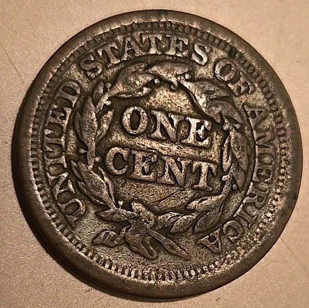 US 1852 Braided Hair Large Cent