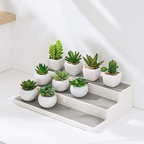 Waterproof White Spice Rack Organizer - 2 Pack for Ultimate Kitchen Efficiency