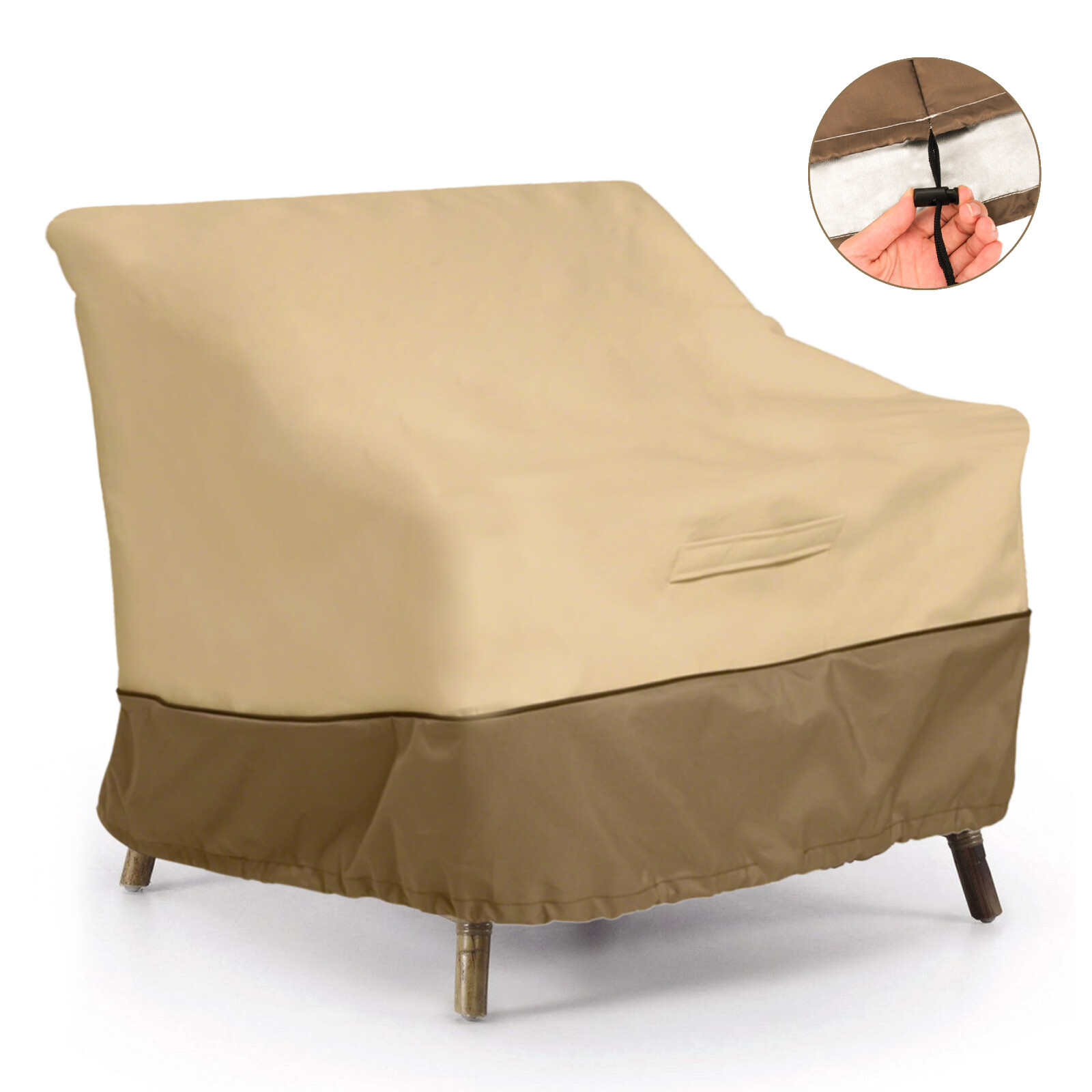 Heavy Duty Outdoor Sofa Cover Waterproof UV Lawn Patio Furniture Chair Protector