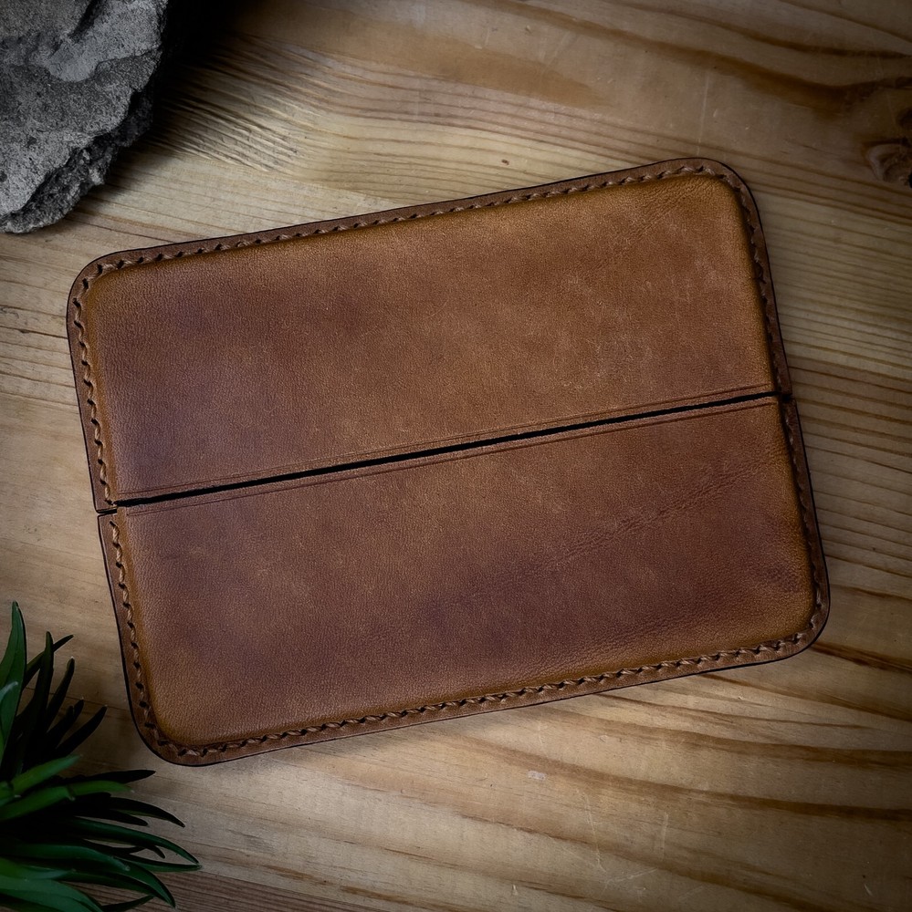 Leather handmade cigarette case PUEBLO premium leather