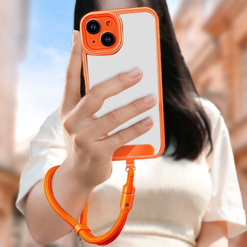 Phone Lanyard Auto Locking Design Cellphone Lanyard Strap with Tether Tabs