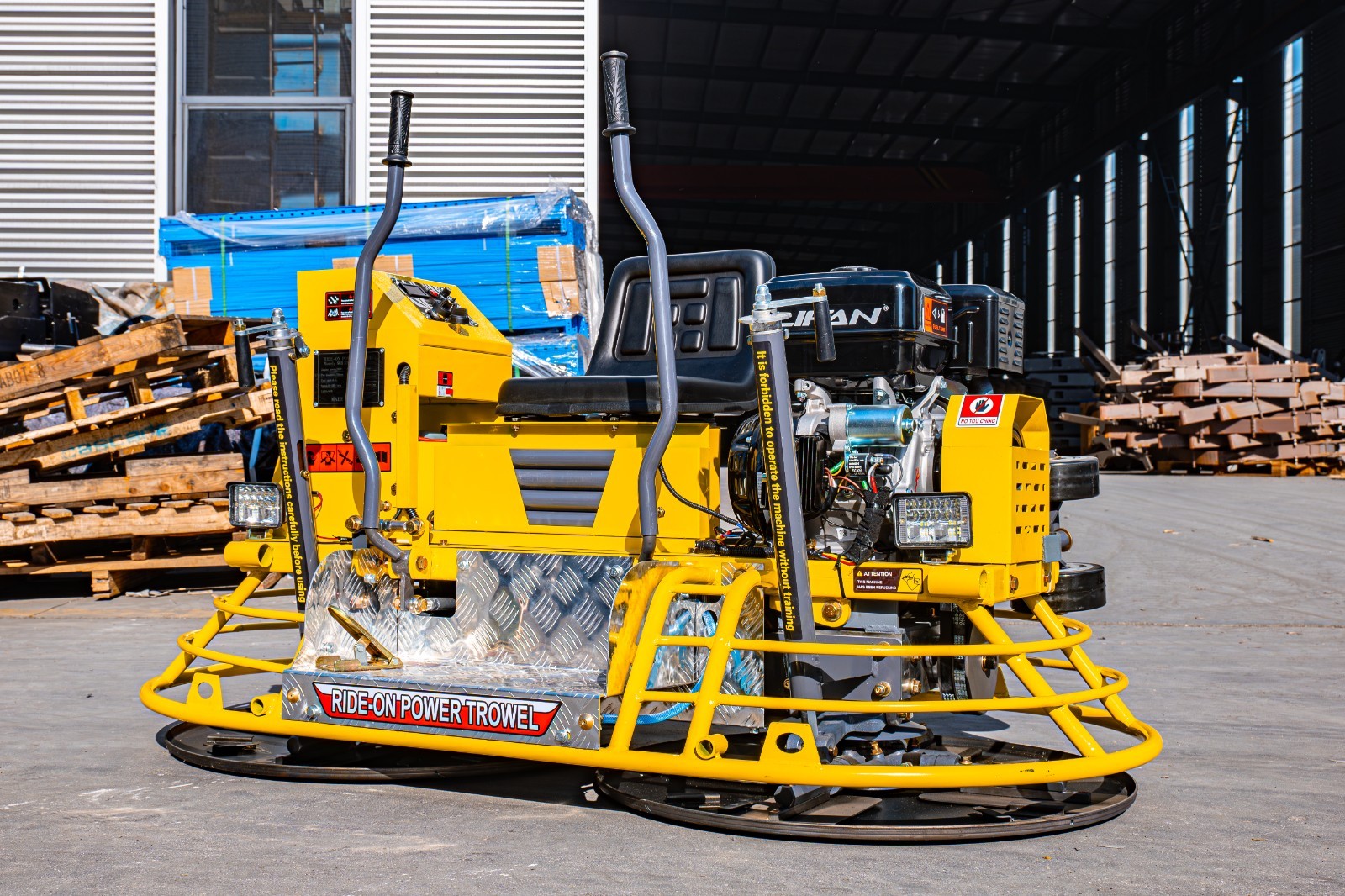 Ride-on Trowel Machine Concrete Road Surface Finisher, New