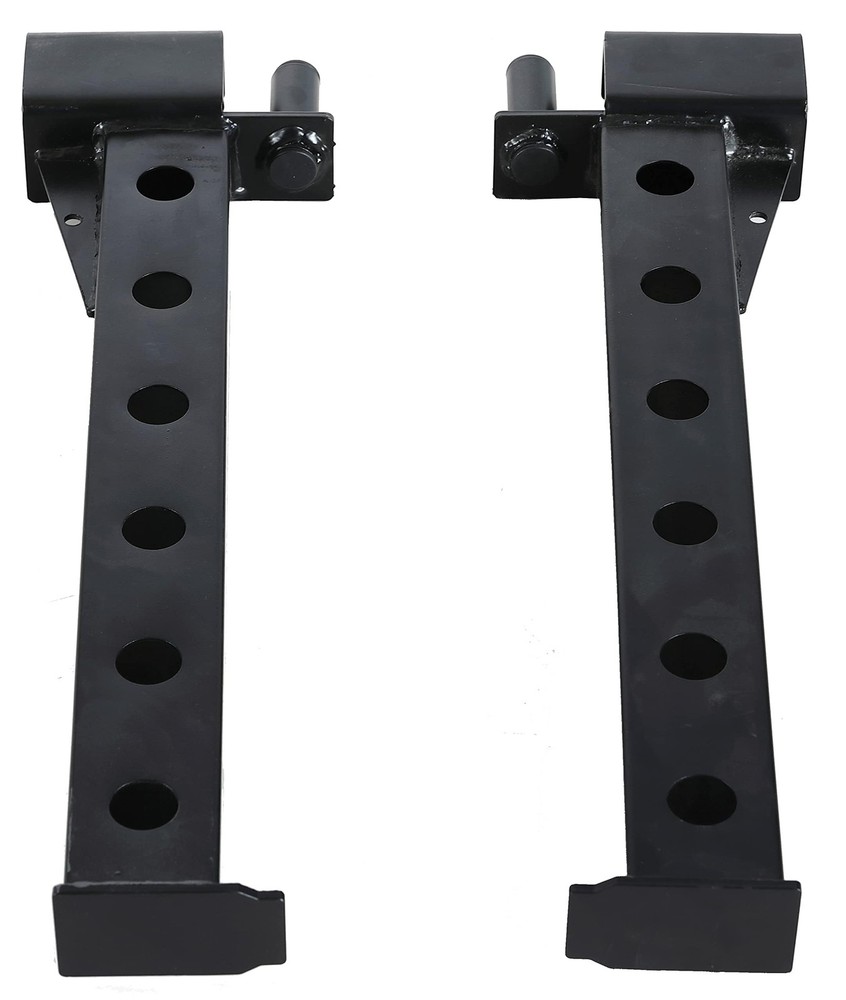 Power Rack with Adjustable Arms - Compatible with 5/8" Hole, Includes J-Hooks...