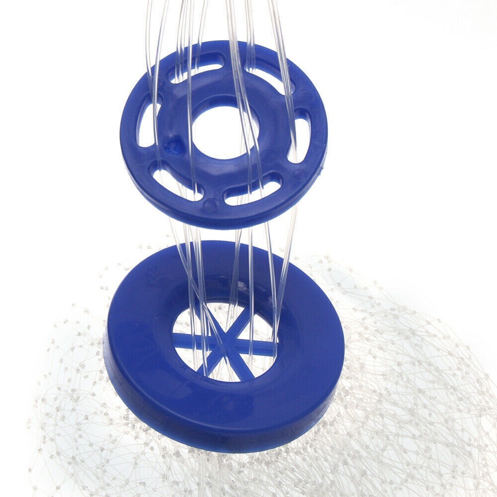 Heavy Duty Fishing Cast Net Bait Easy Throw Hand Cast Strong Tire Trap Line Mesh