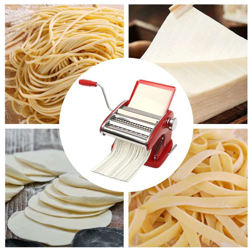 Adjustable Manual Dough Roller Sheeter Noodle Pasta Dumpling Maker Machine New