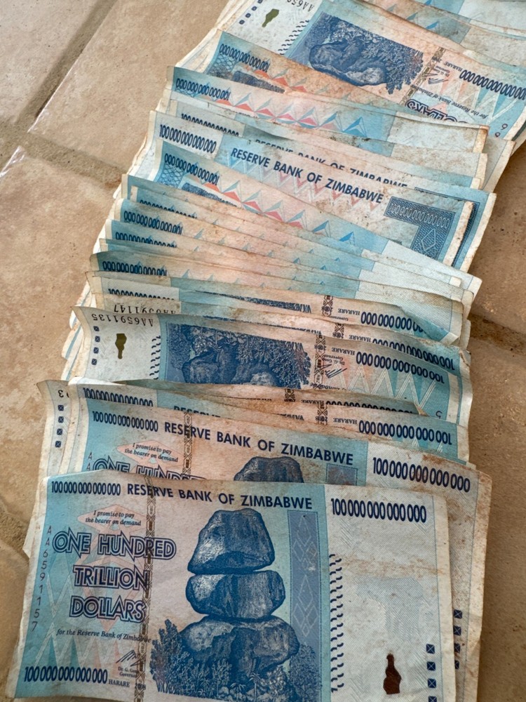 🔥 AUTHENTIC ZIMBABWE 100 TRILLION DOLLAR 🔥 CIRCULATED