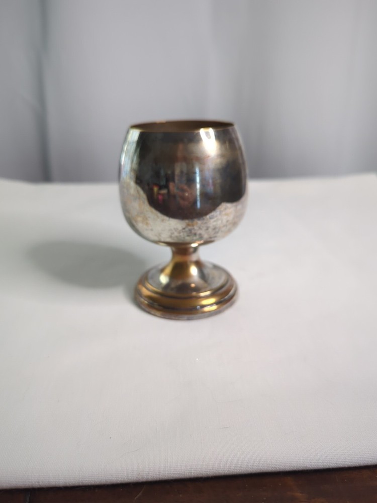 Silver Plated Goblet Brandy Snifter