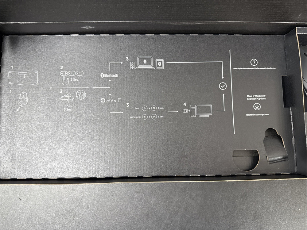 Logitech Performance Wireless Combo Bluetooth Keyboard and Mouse - (920-011291)