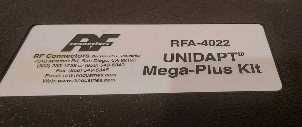 RF Connectors RFA-4022 UNIDAPT Mega-Plus Kit