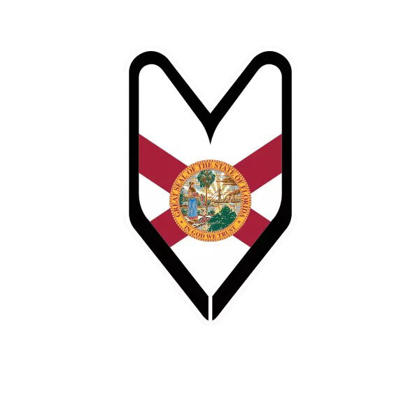 Florida Driver Badge Sticker Decal