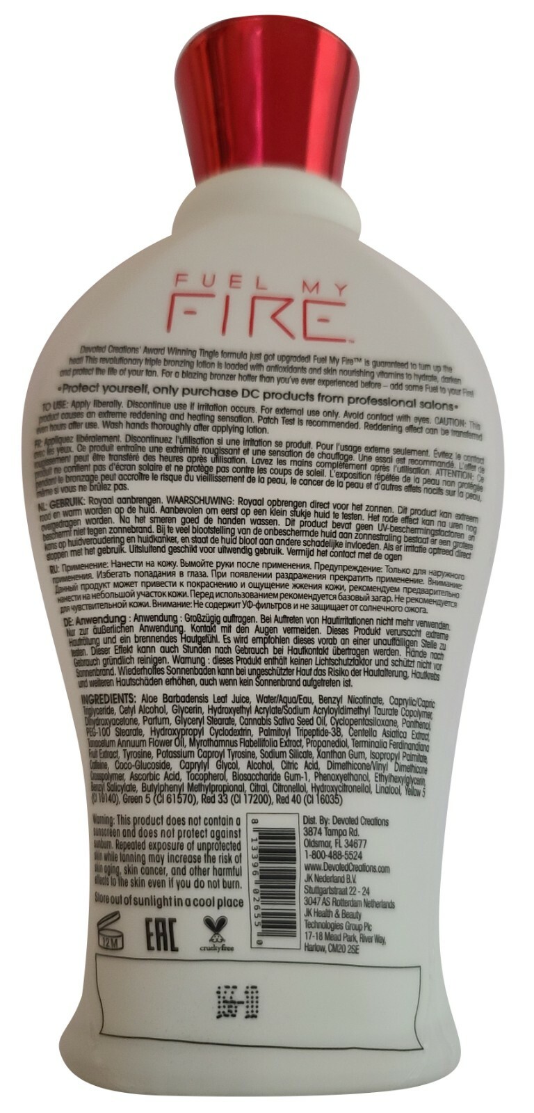 Devoted Creations Fuel My Fire Hot Black Bronzer Tingle Tanning Lotion