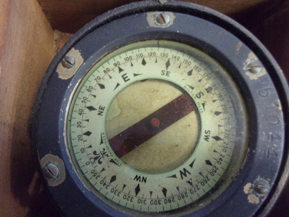 WW II Life boat compass Star Pathfinder Milton Mass.
