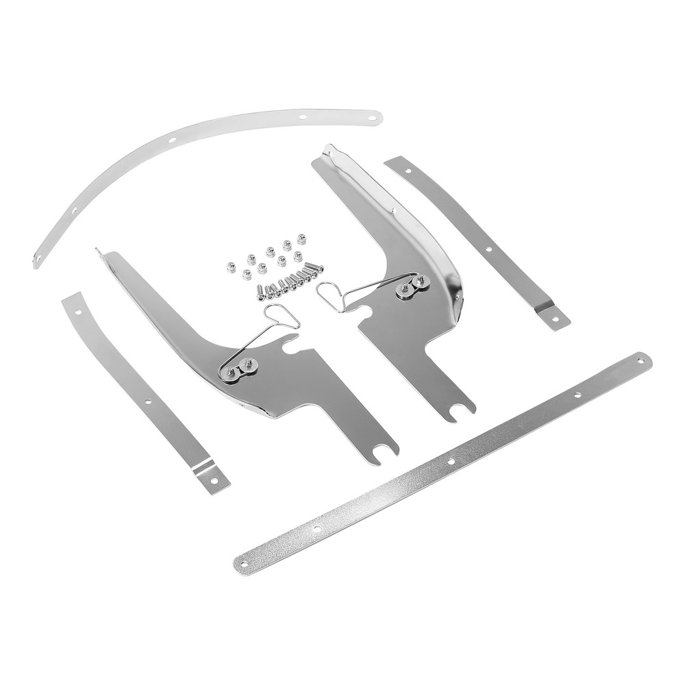 Chrome Windshield Windscreen Bracket Kit Fit For Harley Road King 1994-2023 2018