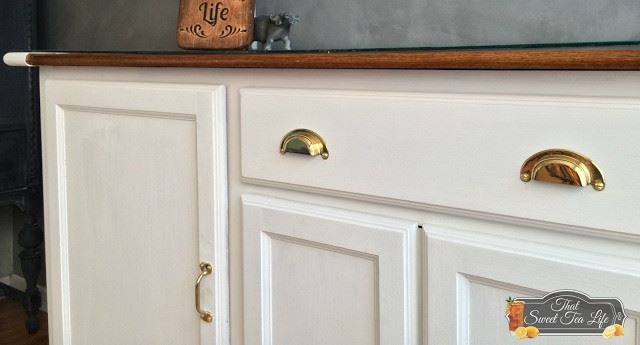 3" Front Mount Hoosier Bin Pull Polished and Lacquered Solid Brass