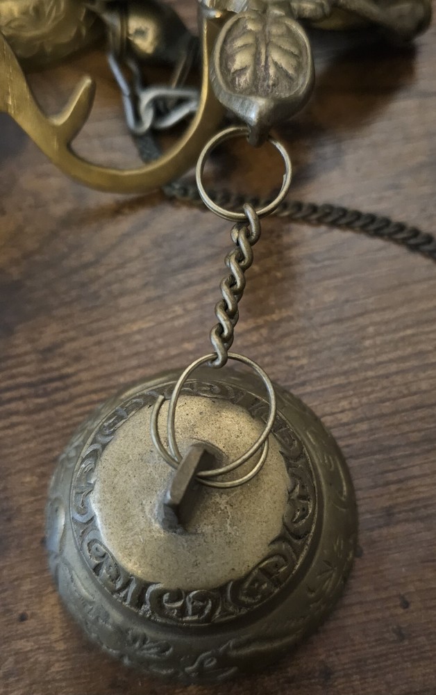Solid Brass Triple Bell Store Style Doorbell Chime