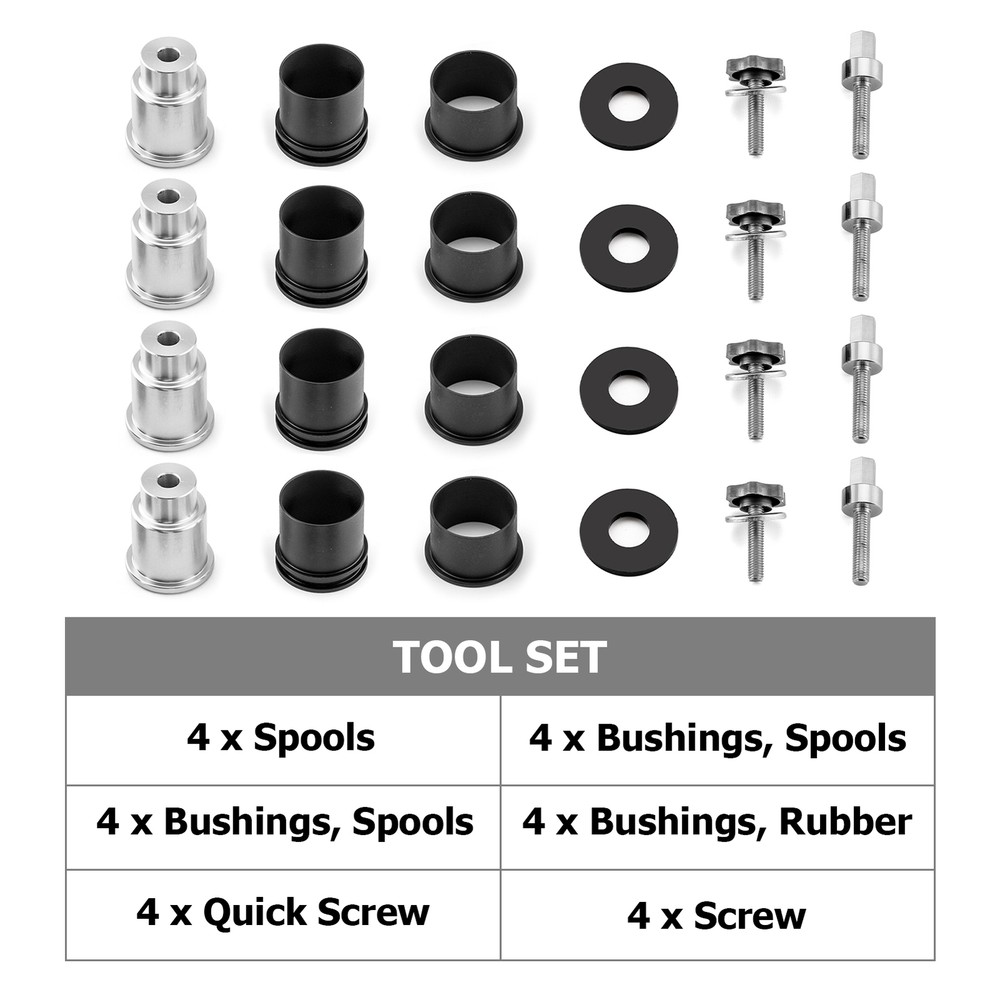 Docking Spool Mount Kit Quick Release For Indian Chieftain Roadmaster 2014-2018