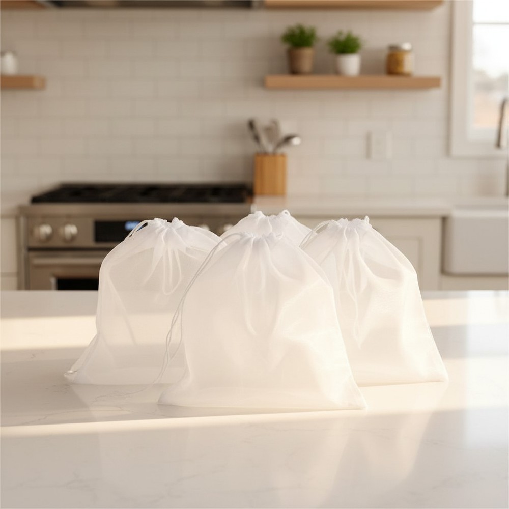 Dishwasher Safe 4PCS Nylon Food Strainers - Safe & Easy for Everyday Use