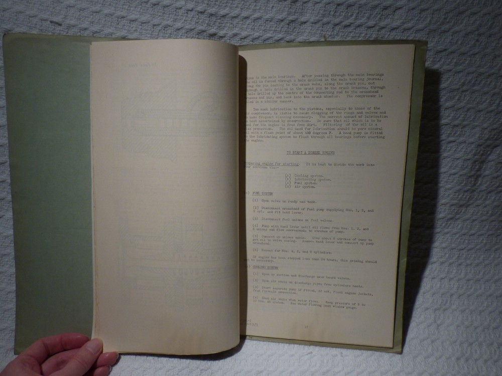 WW2 Royal Navy Artificer Training Internal Combustion Engines Manual
