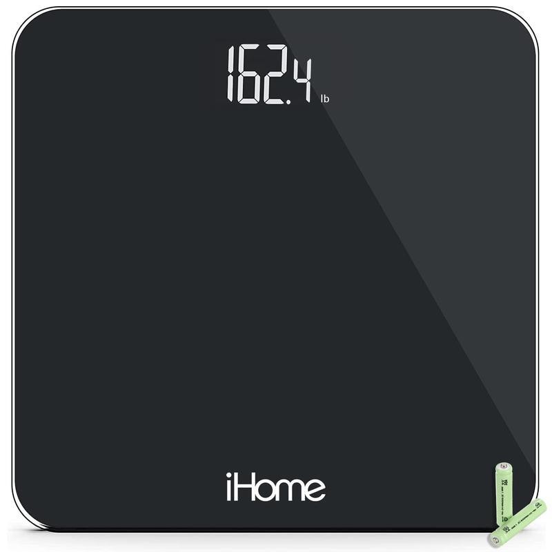 Digital Battery Powered Bathroom Scale 397 Lbs Automatic Shutoff Instant On