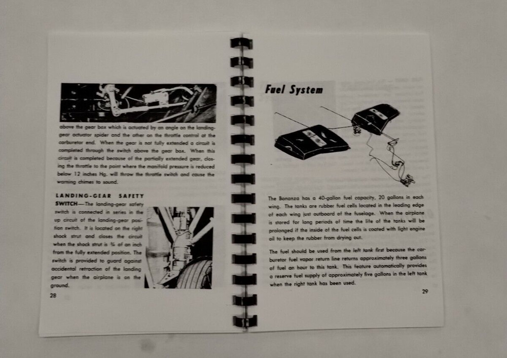 Beechcraft Bonanza Model E35 Owner's Manual-Copy
