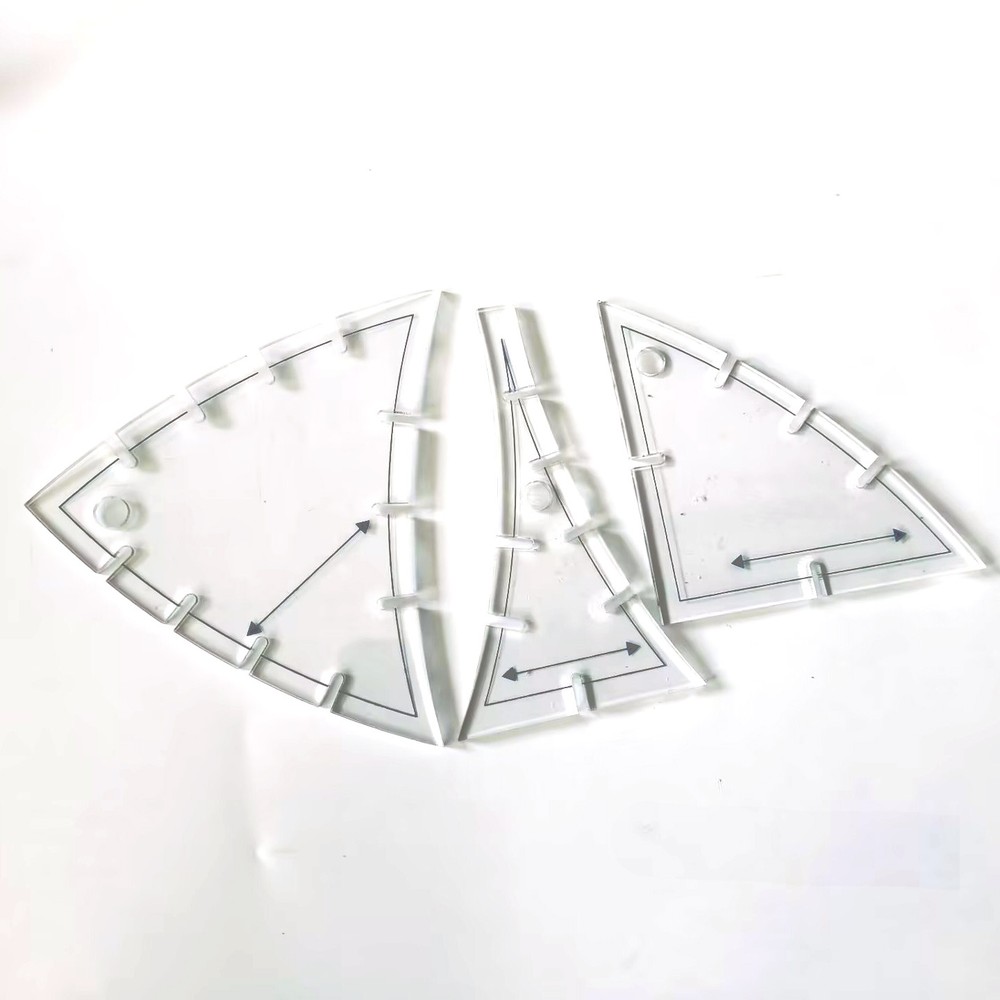 3Pcs/set CutRite, Slit'N Sewing Winding Ways Template SetCreative Design