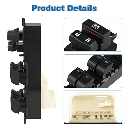 LED Lighted Retrofitting Window Switch Panel Compatible with Toyota Tundra