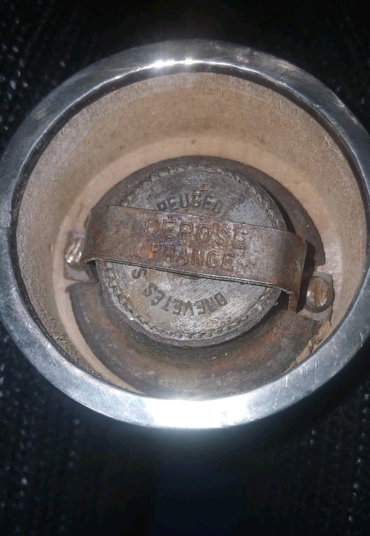 Vintage French Sterling Silver Pepper Grinder