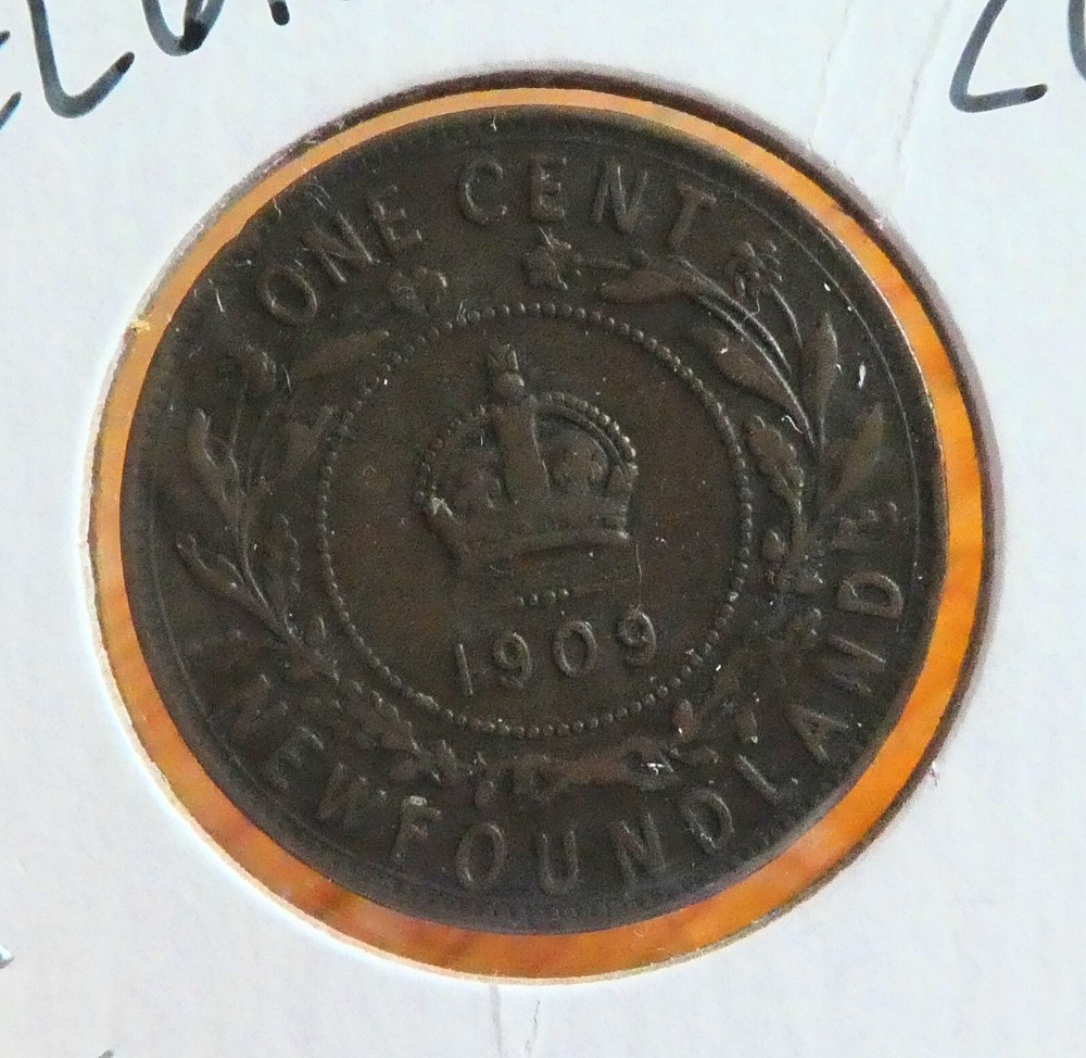 Newfoundland large cent 1909. Nice