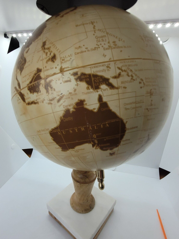 Vintage Earth Globe World Rotating Sm Desk