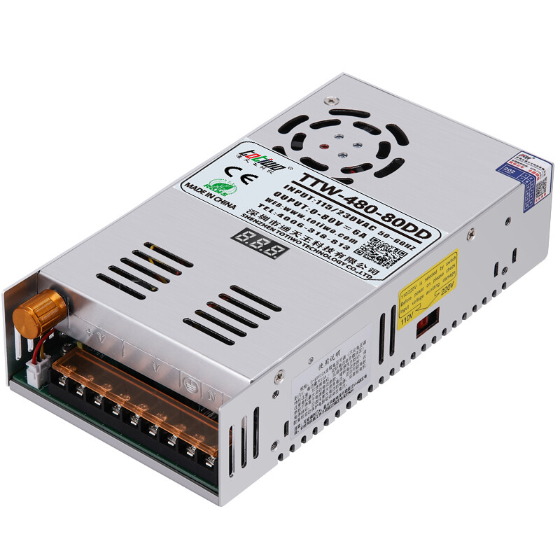 Adjustable DC 0-80V 6A 480W Regulated Variable Power Supply with LED Display