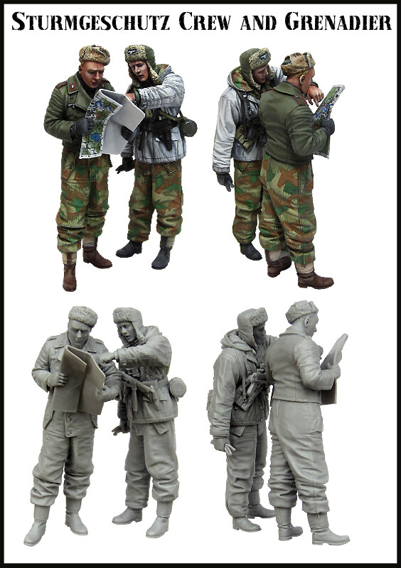 Evolution 35158 1/35 German Sturmgeschutz Crew and Grenadier