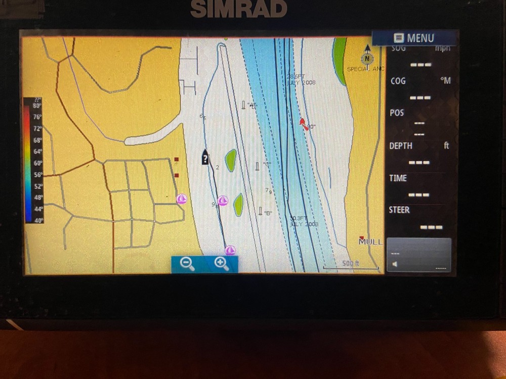 Simrad NSS9 Evo2 9" Touchscreen MFD Chartplotter with Power Cord, READ DESCRIP.