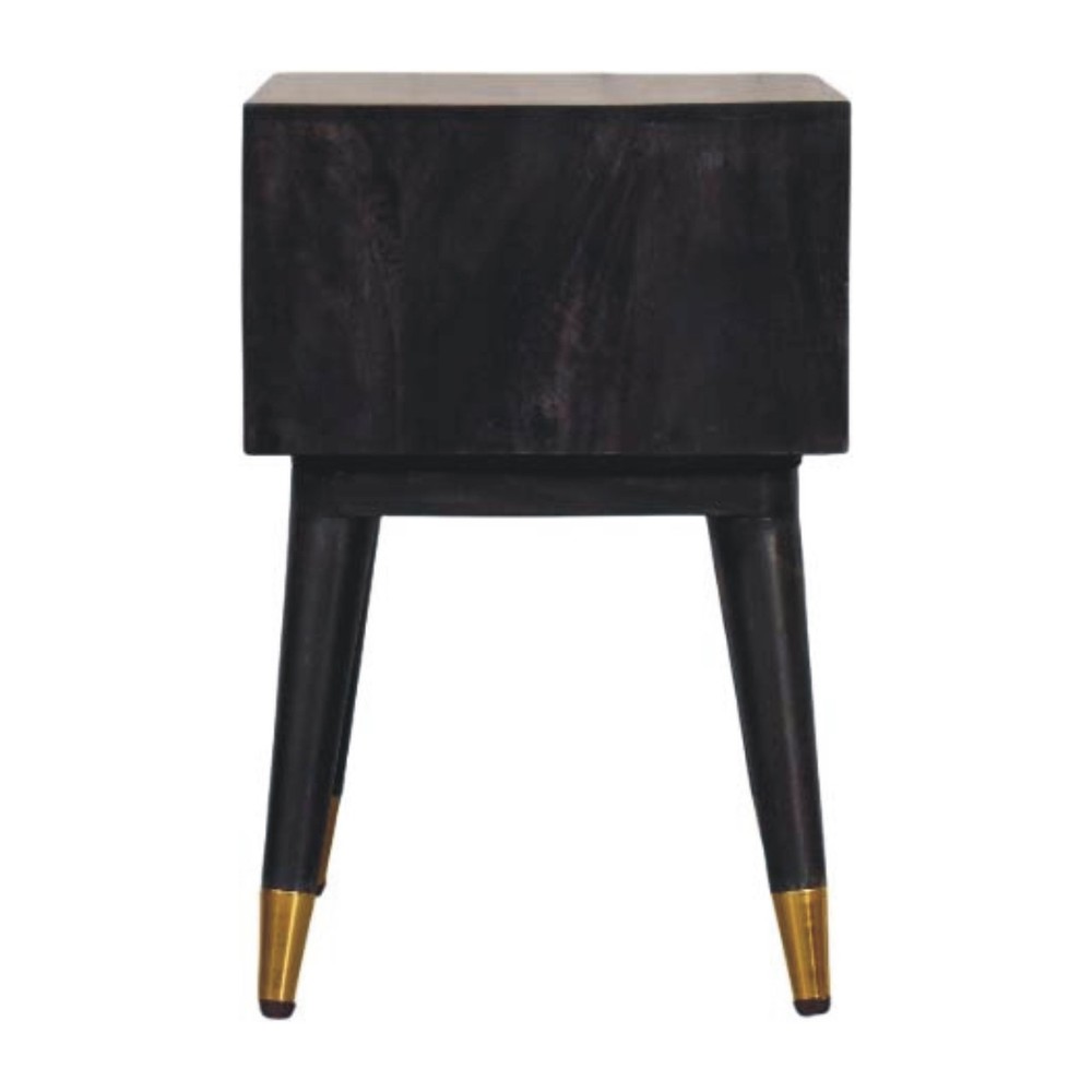 Solid Wood Mid-Century Open Bedside
