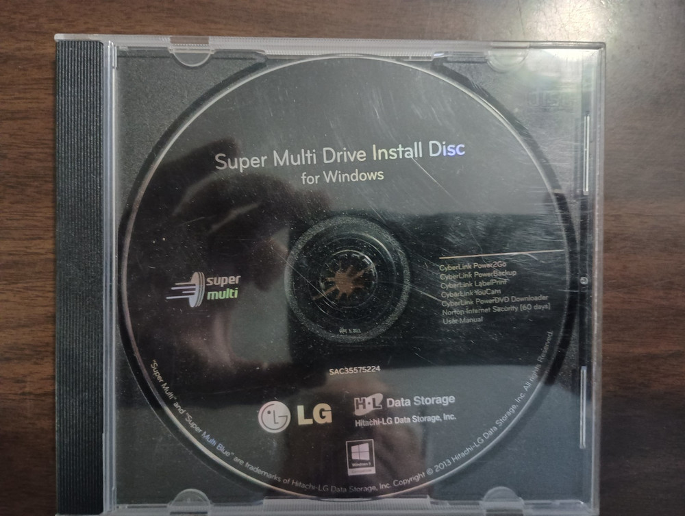 LG Super Multi Drive - drivers & documentation cd - Windows - 2013