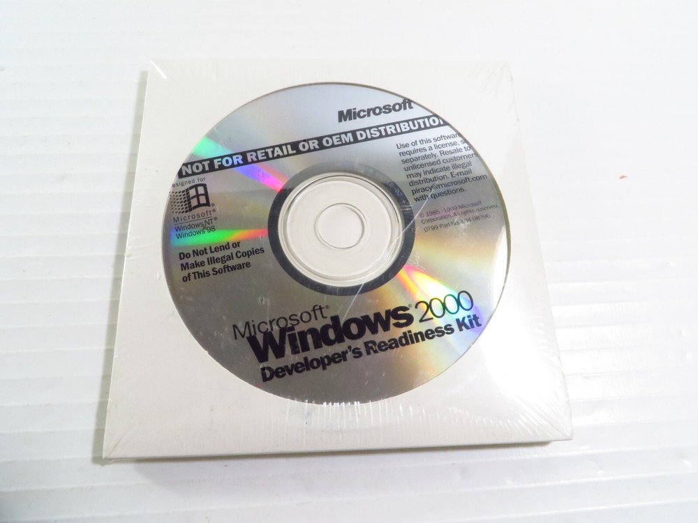 Microsoft Windows 2000 Developers Readiness Kit, SEALED PACK