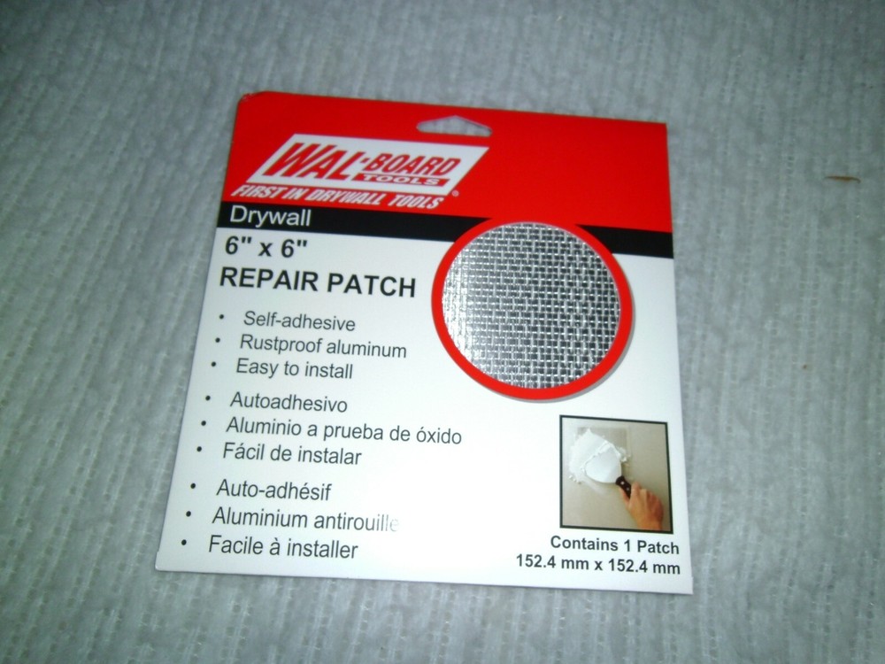 (2) WAL BOARD TOOLS 6x6 DRYWALL REPAIR PATCH