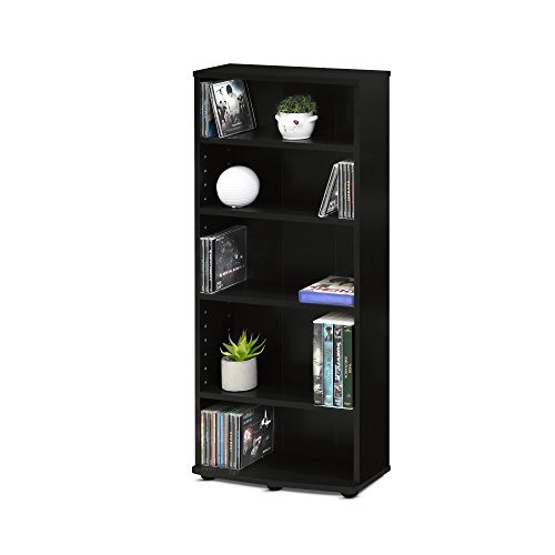 Jaya 4-Tier Multimedia Storage Tower, Espresso
