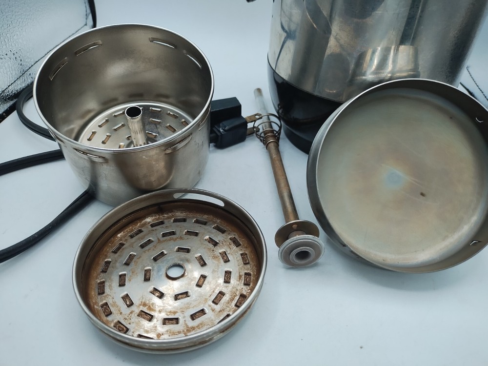 VINTAGE FABERWARE SUPER FAST FULLY AUTOMATIC COFFEE POT 8 CUP MAKER