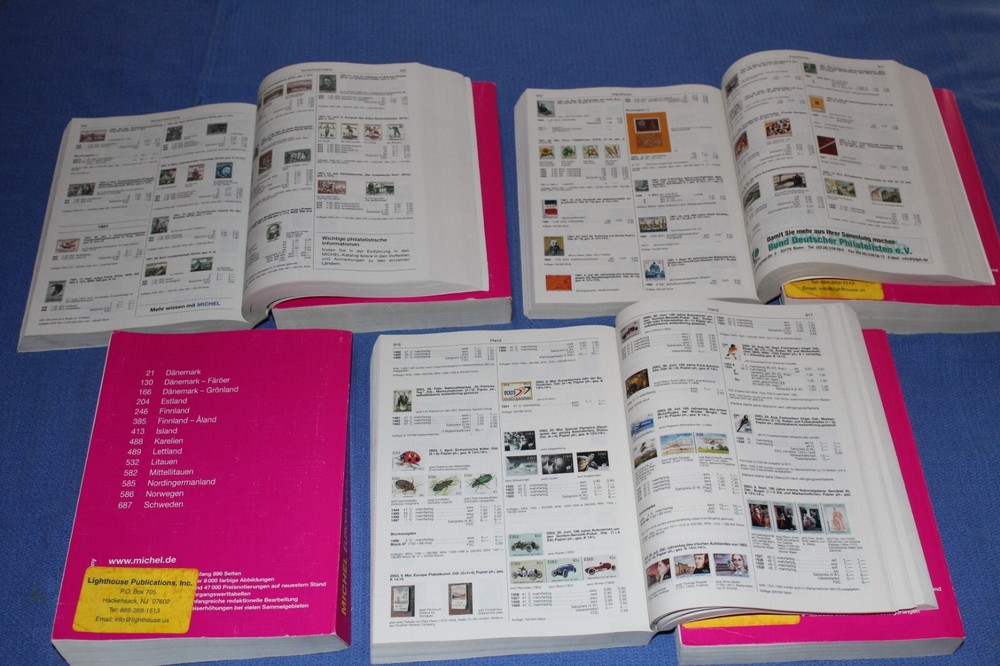 Michel 7 Volumes Europe 2006 Catalogues BlueLakeStamps Extensive useful info!