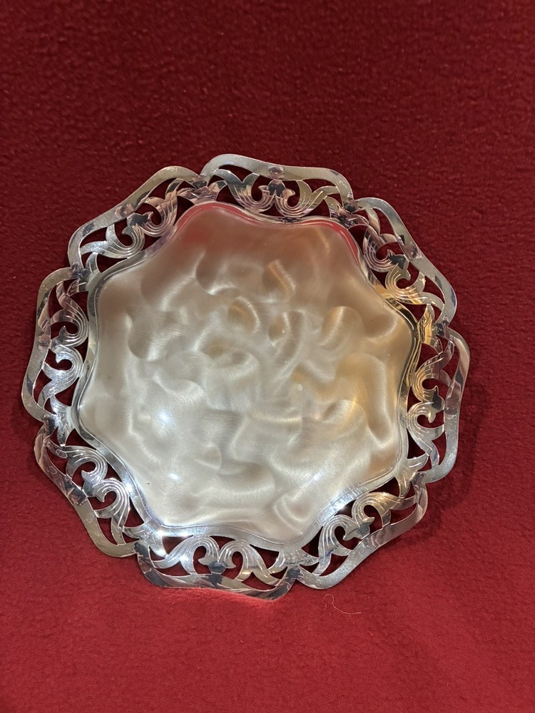 WMF Ikora gently used silver decorative dish from Germany, pristine condition.