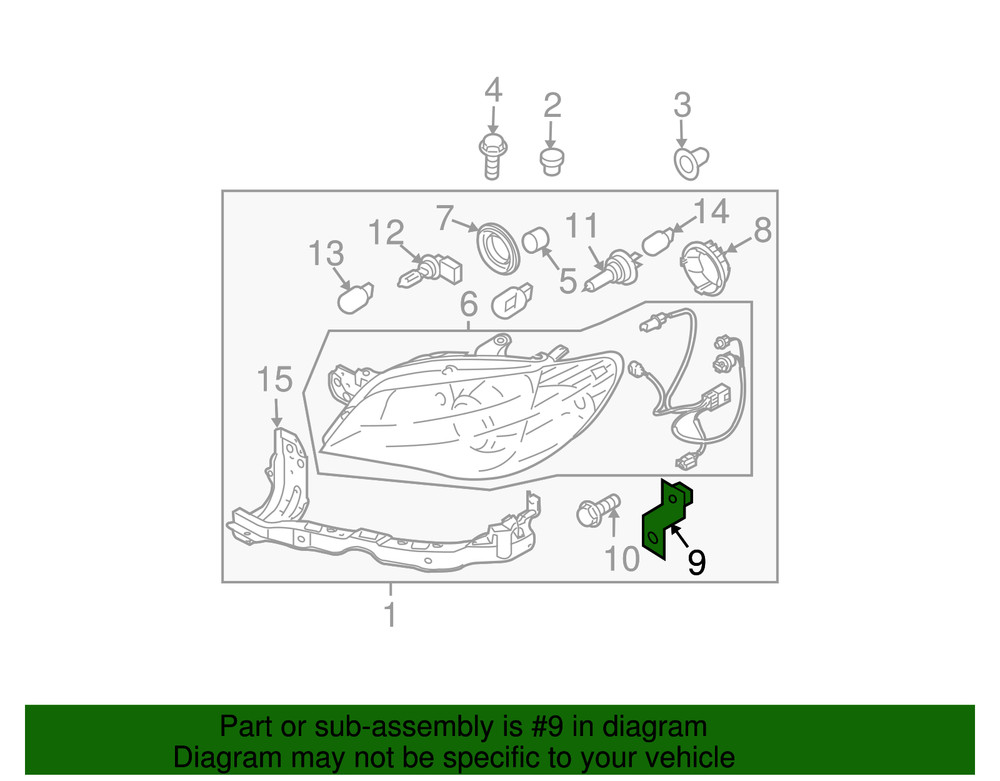 Genuine Subaru Bracket 84927fe440