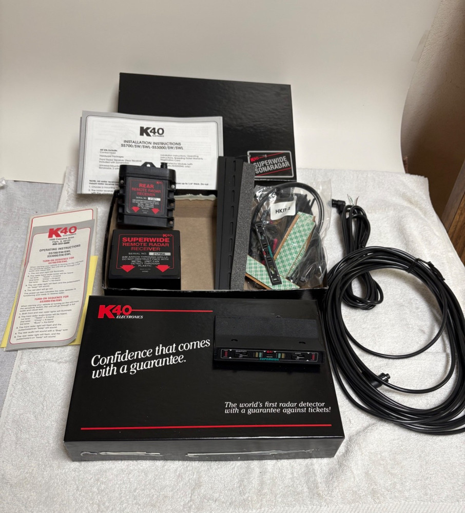 K40 Electronics Undetectable Radar Detector UN3000SW NEW
