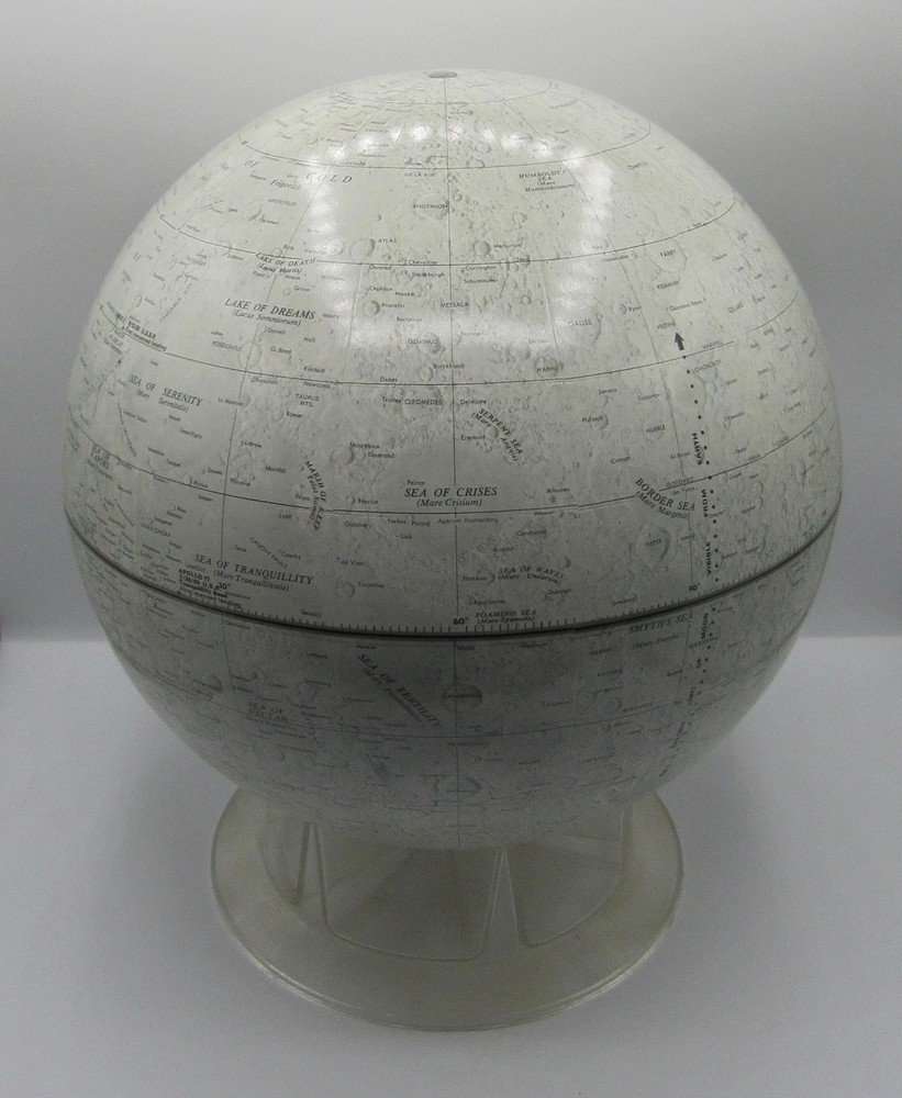 Vintage Replogle Lunar Globe 12” diameter sphere map moon