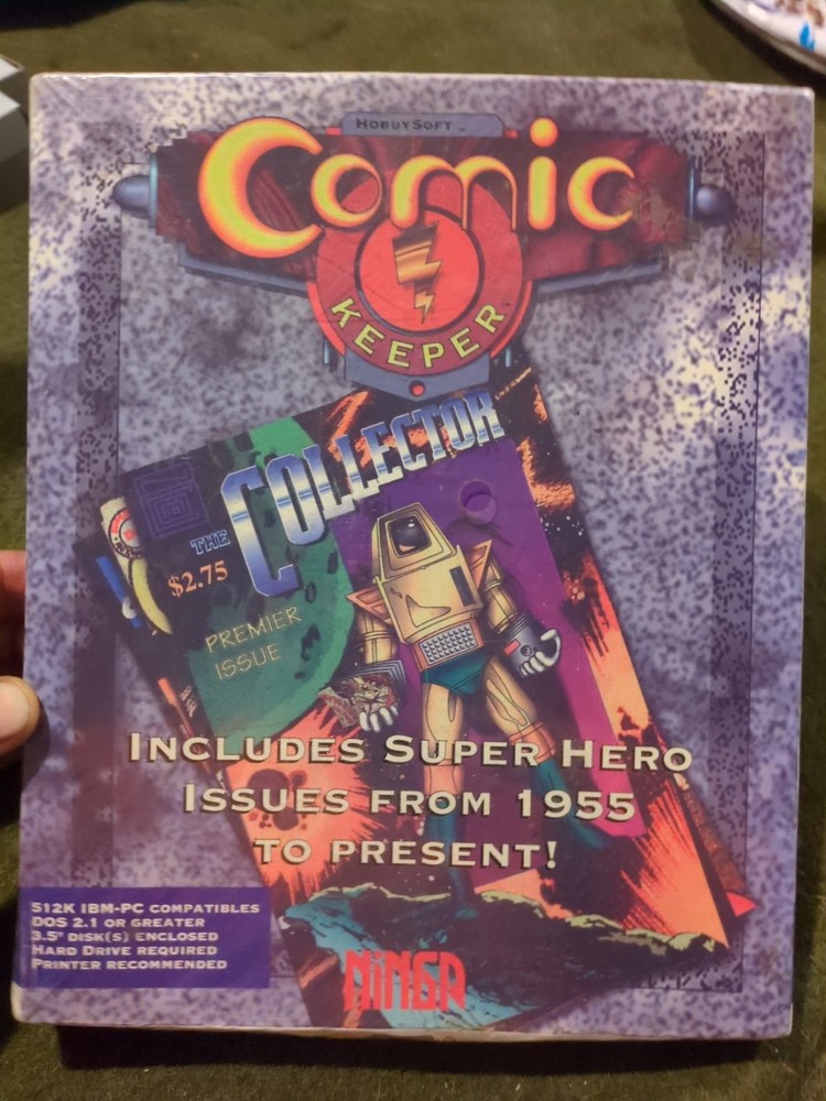 Vtg. Comic Book Keeper Computer PC Software Collection Organize Value Etc Sealed