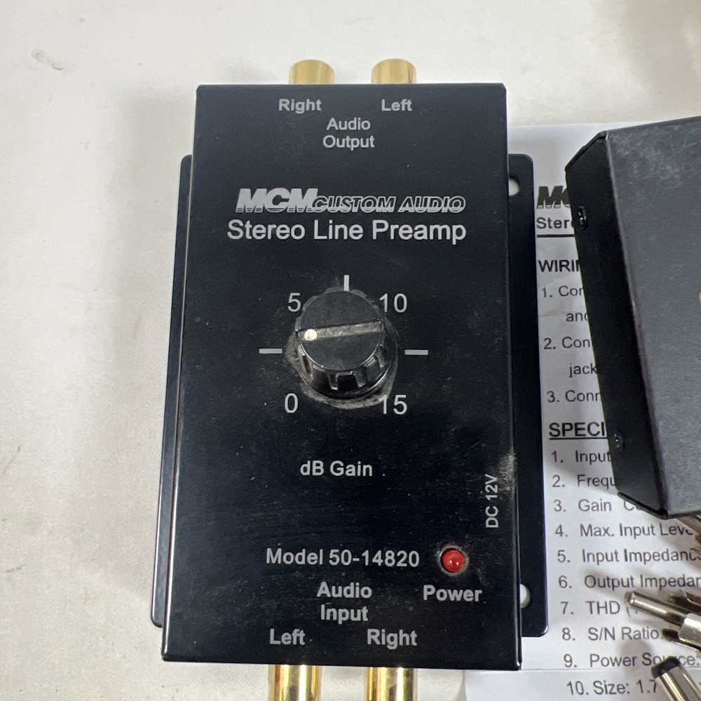 Digital to Analog Audio Decoder 3 Port Optical SPDIF Toslink & MCM Cust. Preamp