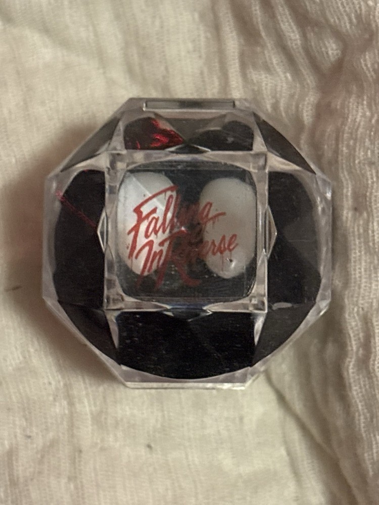 Falling In Reverse White Vampire Fangs Costume Accessory with Display Box