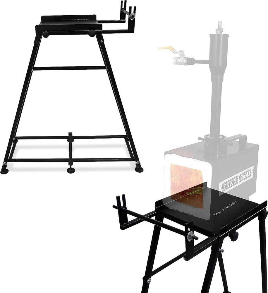 Blacksmith Forge Kit Stand - 12" - Forge Starter Kit Stand For All Single Burner